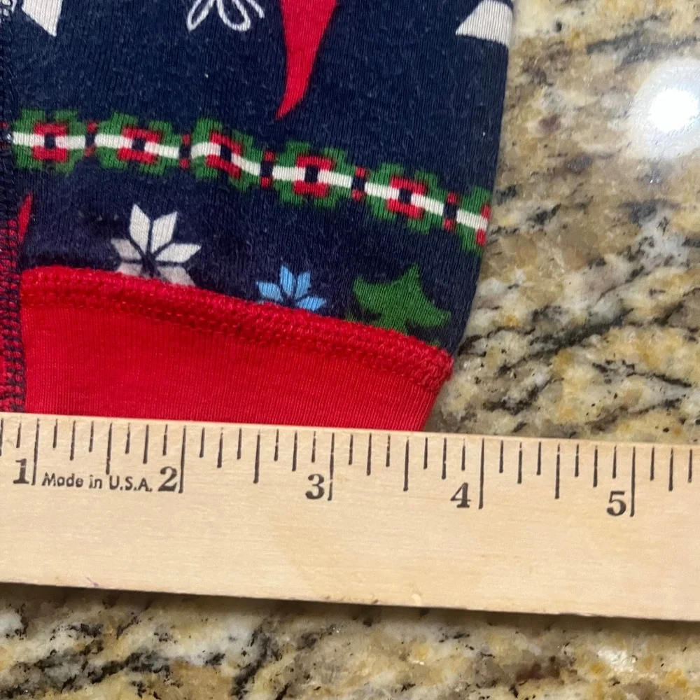 Hanna Andersson Christmas Gnome Pajama Pants Boy 14 160cm Organic Cotton Navy